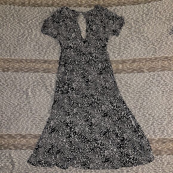 Free People Long Black and White Dress Sz 0 - Picture 1 of 5